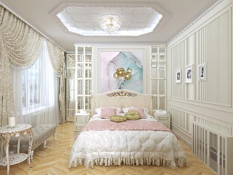 Интерьер спальни в светлых тонах Интерьер спальни в светлых тонах