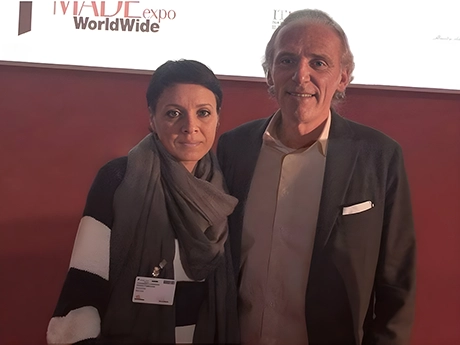 Итальянский архитектор Массимо Йоза Гини с Ириной Романовой